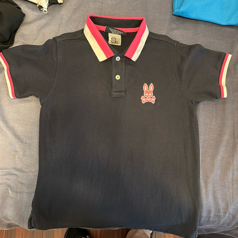 GUC kids size small black psycho bunny polo